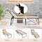 Costway 1/2 PCS Patio Folding Chaise Lounge Chair Portable Sun Lounger with Adjustable Backrest